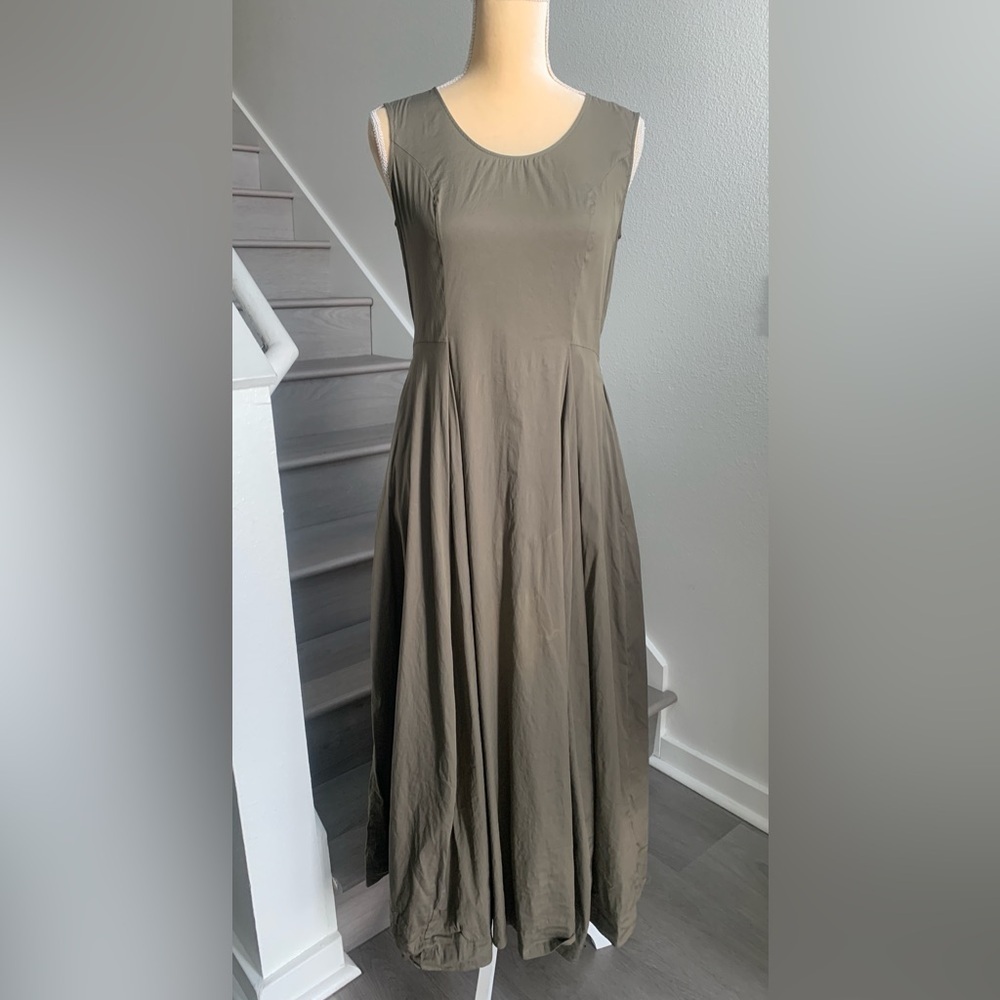 COS Olive Green Sleeveless Maxi Dress